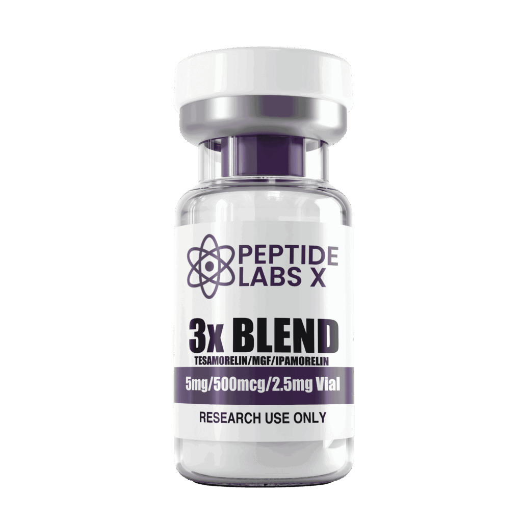 3X Blend Tesamorelin (5mg) / MGF (500mcg) / Ipamorelin (2.5mg)