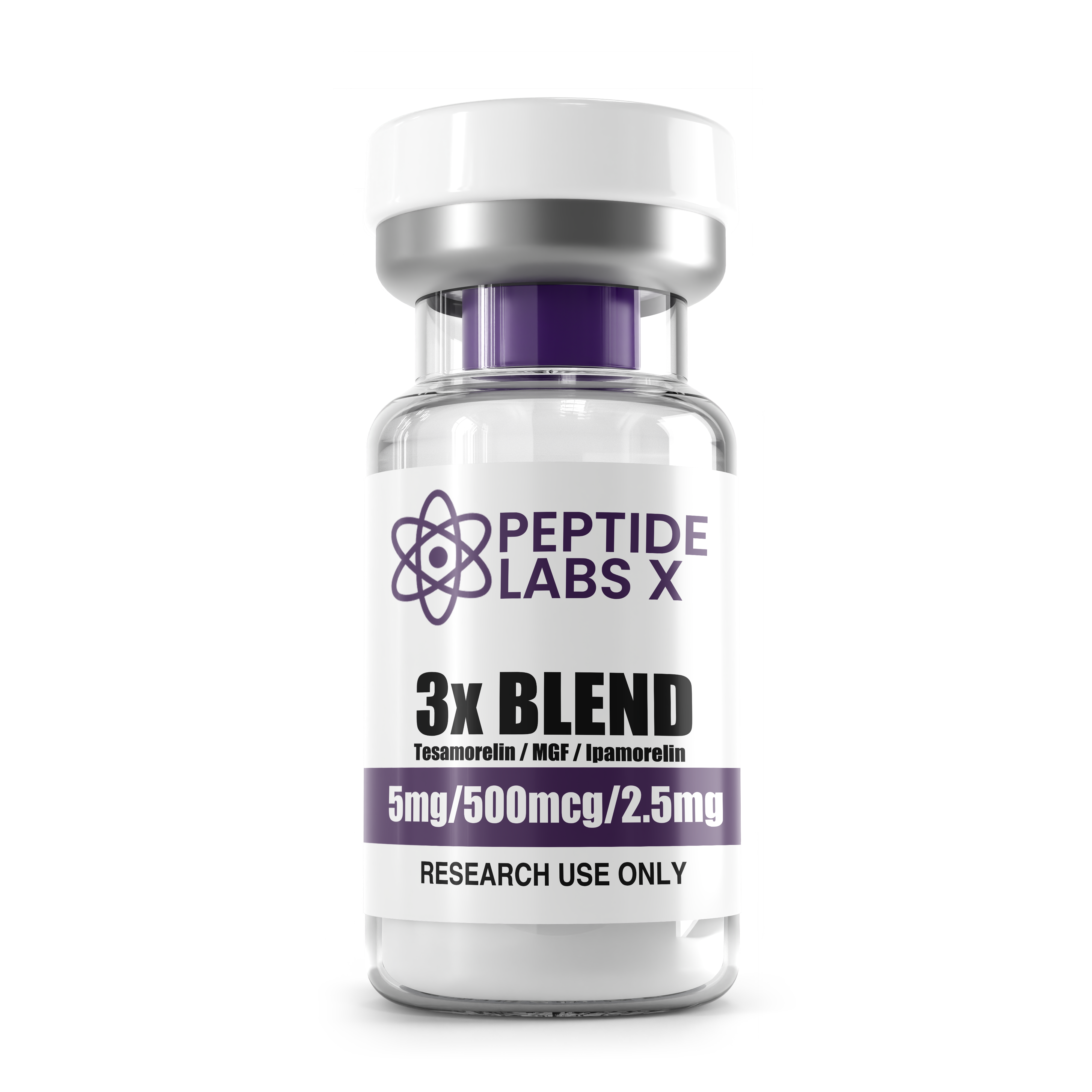 3X Blend Tesamorelin (5mg) / MGF (500mcg) / Ipamorelin (2.5mg)